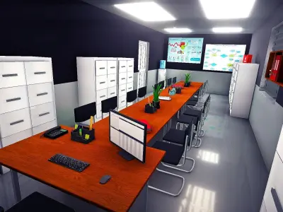 Modular Realistic Hospital Vol2 Low-poly 3D model