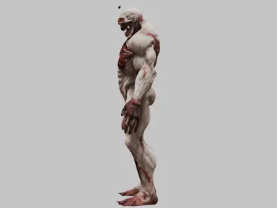 Detailed Male Anatomy Monster 3D Model Low-poly 3D model