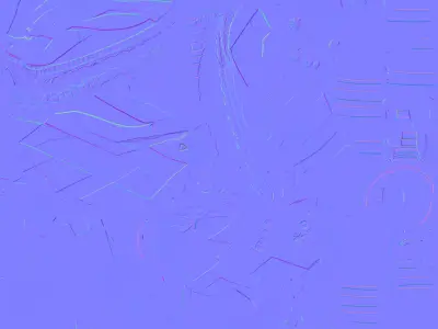 Crystal Cobra Magic Staff 3D Model Ancient Egyptian Scepter Low-poly 3D model