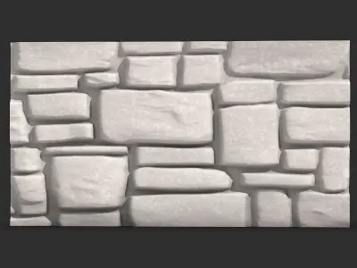 Wall Kitbash Stone Geometry 3D print model purchase