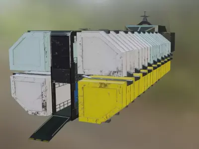 Plaustrum-class Medium Container Ferighter 3D model