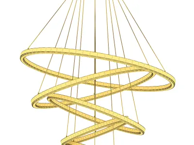 Modern Pendant Lamp 3D model 3