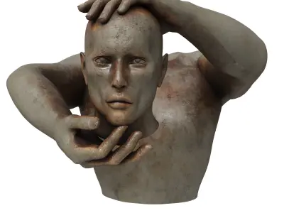 head in hand 3D model