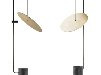 374 lighting fixtures 30 The Moon Floor Lamp by 101 Copenhagen 3D model
