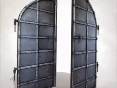 Old Basement Door Free low-poly 3D model