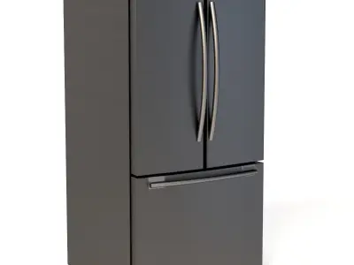 Samsung RF20HFENBSG US 20 Cu Ft French Door Refrigerator 3D model