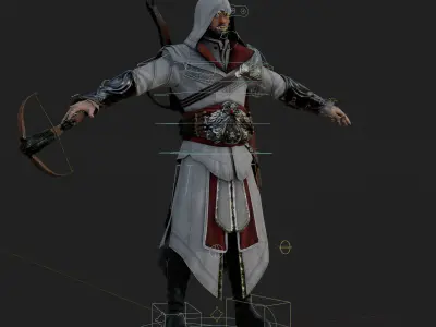 Assassins Creed Collection Ezio And Basim 3D Models Rigged PBR 3D Model Pack