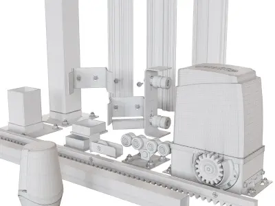 Sliding Gate Automation and Aaccessories 3D model