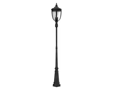 Street Lamp Low-poly 3D model 14