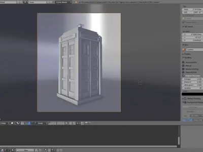 police-box police box 3D model