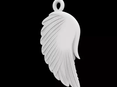 Angel Wing Pendant 3D Printable Model 3D print model