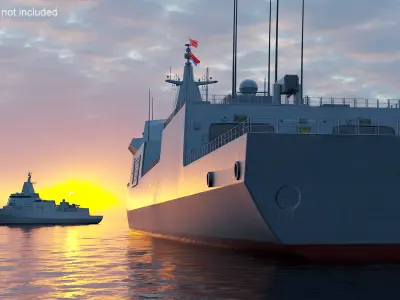  Type-055s Naval Destroyer Ship 