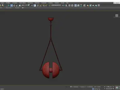 CORE chandelier Low-poly 3D model