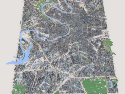 Moscow City Russia 3D model