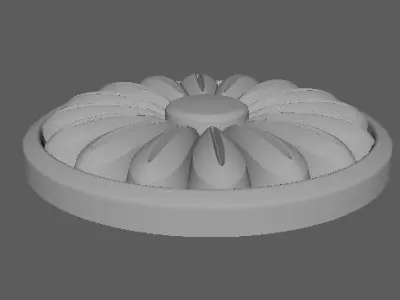 rosette flower Free 3D model purchase