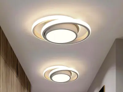 modern ceiling ring light smart home LED Lighting 3D model