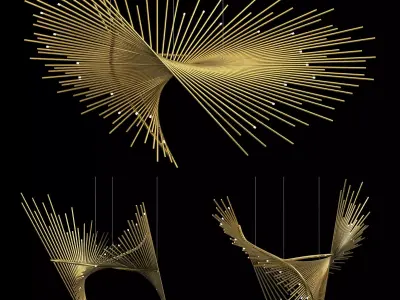 Lobby Chandelier 3D model