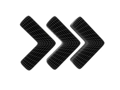 Arrow Symbol v2 001 Low-poly 3D model