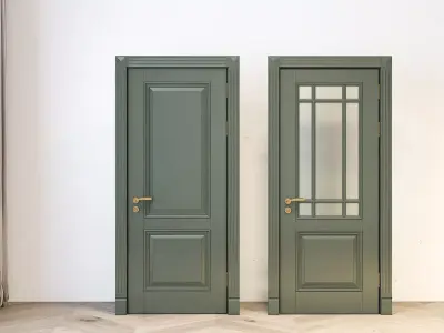 Door Number 1 -002 Low-poly 3D model
