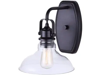 Mcquay Light Dimmable Black Armed Sconce Free 3D model