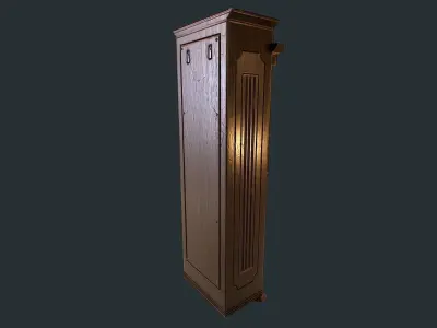 Old Clock Animated v1 Low-poly 3D model