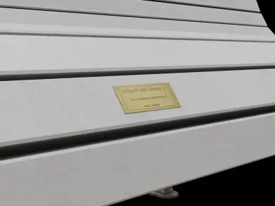 park bench 2k PBR low-poly Low-poly 3D model