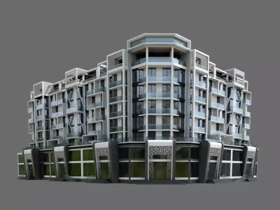 Residental Building ID025 3D model