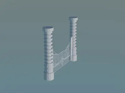 Gateway Exterior Gate 3D print model