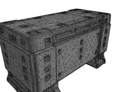 SciFi Industrial Crate Prop Low-poly 3D model