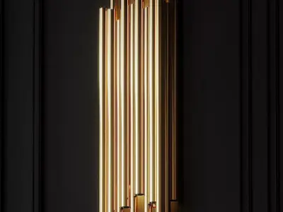 Modern Crystal Wall Lamp 3D model