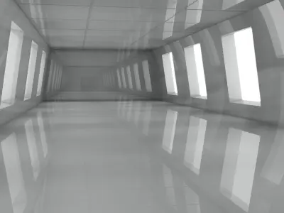 Sci Fi Interior 3D model 8