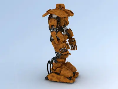 Battle Robot ABC 3D model