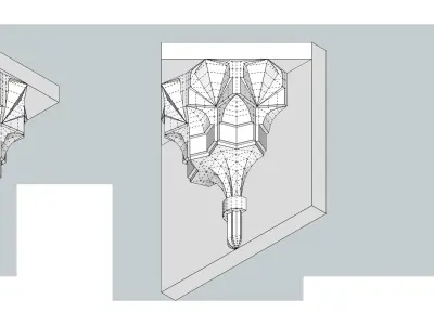 Muqarnas 2 of Sheikhee Abdulqader Efendi Mosque 3D model