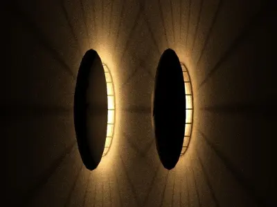 MERIDIANO WALL LAMP 10 INCH DIAMETER 3D model