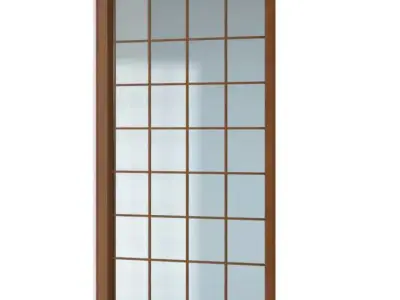 Classic Wooden Window 3D model