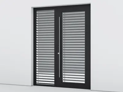 Aluminium door 129 3D model