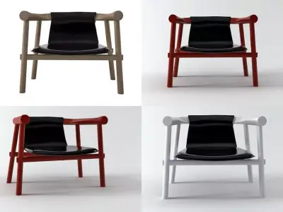 Log Armchair 3D model