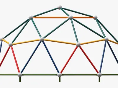 Playground climbing hemisphere 3D model