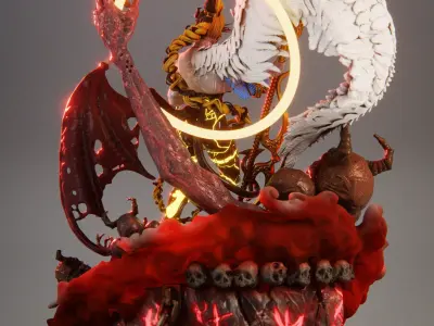 Elaria - Bearer of Half Light - Autoral Model 3D print model