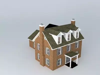 Colonial House Free 3D model