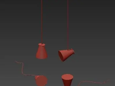 Menu Bollard Lamp 3D model