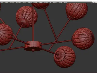  Proto Chandelier Low-poly 3D model