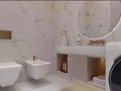 BATHROOM 3D model 37