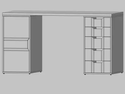 IKEA Desk LAGKAPTEN ALEX 3D model