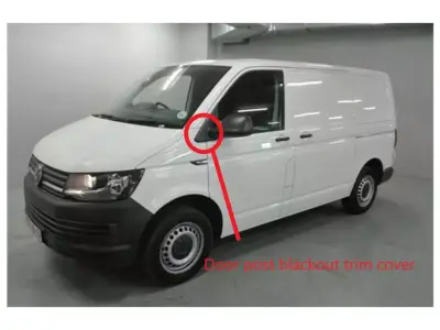 Vw Transporter door post blackout 3D print model