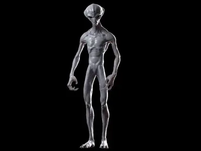 Alien Low-poly 3D model