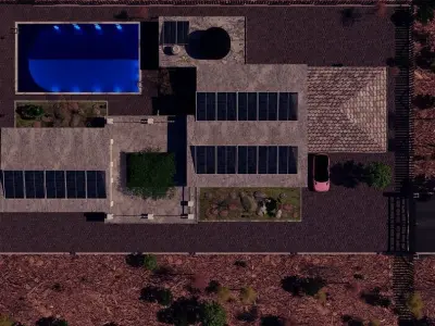 Mansion in the woods Free 3D model