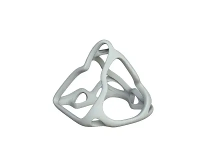 SciFi Cube Object No 63812 Low Poly Shape Low-poly 3D model