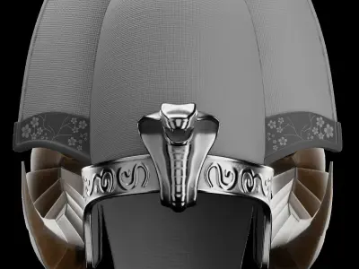 Pharaoh Hat 10 - SciFi Character Design Low-poly 3D model Low-poly 3D model