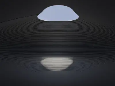 Parametric Circular Landscape 3D model